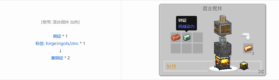我的世界机械动力材料合成表大全