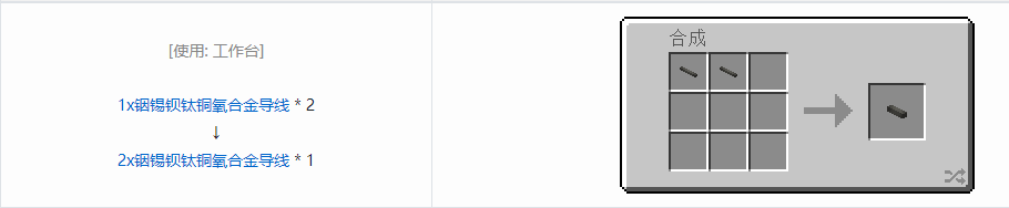 我的世界格雷科技现代版导线与线缆合成表大全