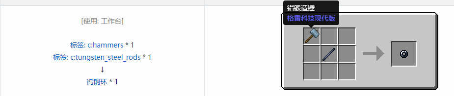 我的世界格雷科技现代版环合成表大全