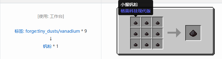 我的世界格雷科技现代版粉合成表大全