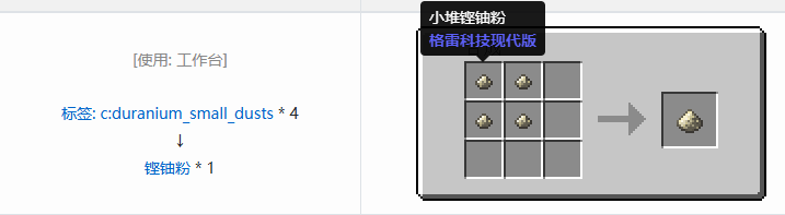 我的世界格雷科技现代版粉合成表大全