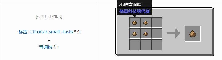 我的世界格雷科技现代版粉合成表大全