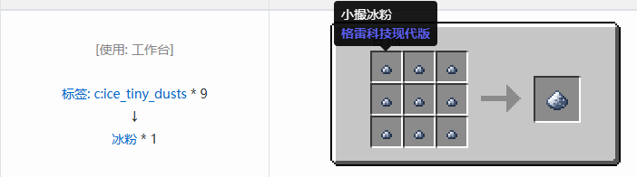 我的世界格雷科技现代版粉合成表大全