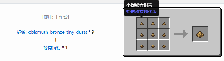 我的世界格雷科技现代版粉合成表大全