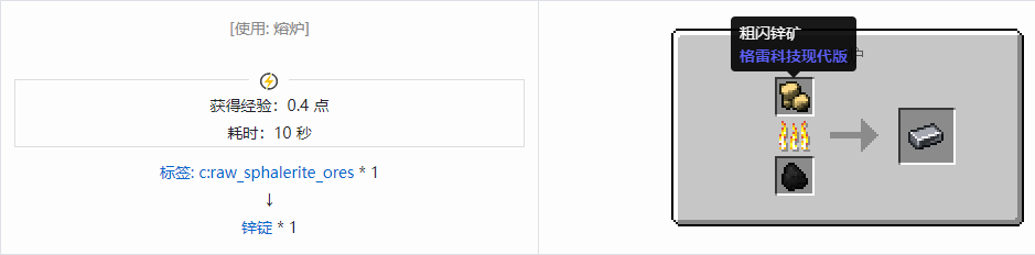 我的世界格雷科技现代版锭合成表大全
