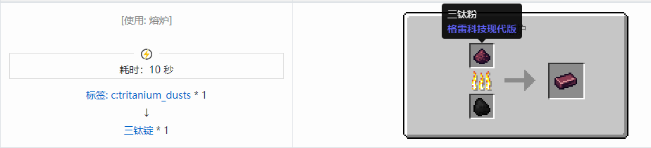 我的世界格雷科技现代版锭合成表大全