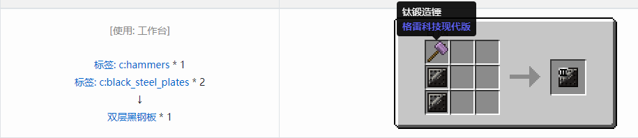 我的世界格雷科技现代版材料合成表大全