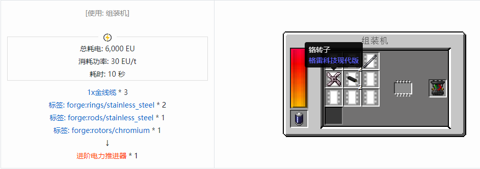 我的世界格雷科技现代版杂项合成表大全