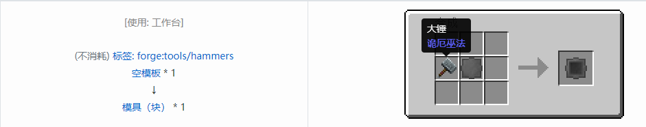 我的世界格雷科技现代版模具合成表大全