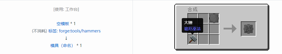 我的世界格雷科技现代版模具合成表大全
