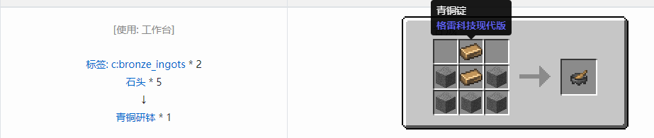 我的世界格雷科技现代版工具合成表大全