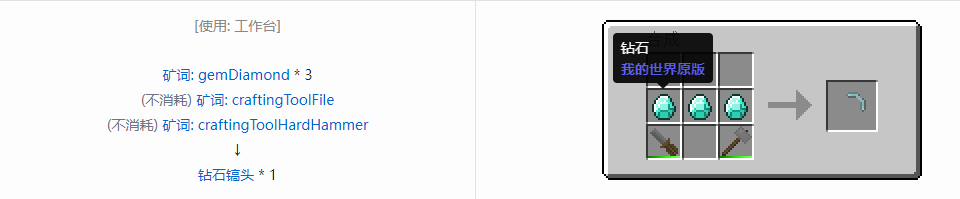 我的世界格雷科技社区版镐头合成表大全