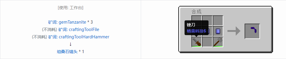 我的世界格雷科技社区版镐头合成表大全