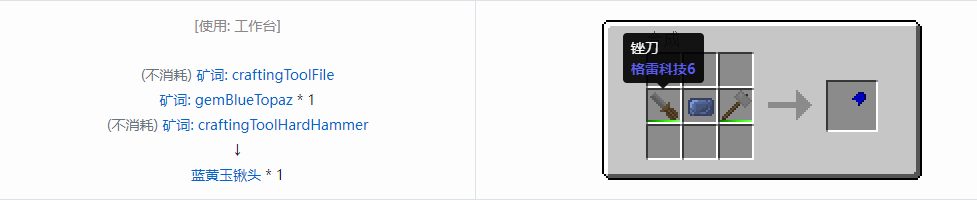 我的世界格雷科技社区版铲头合成表大全