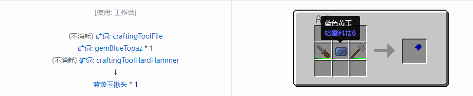 我的世界格雷科技社区版铲头合成表大全
