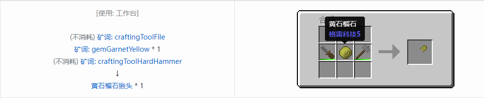 我的世界格雷科技社区版铲头合成表大全