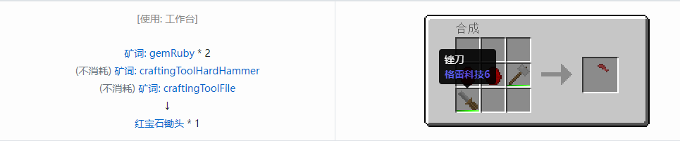 我的世界格雷科技社区版部件合成表大全