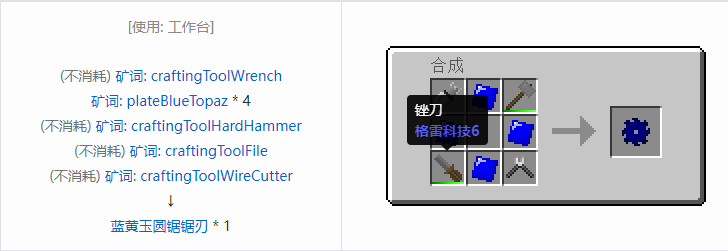 我的世界格雷科技社区版部件合成表大全
