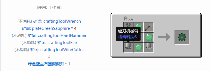 我的世界格雷科技社区版部件合成表大全
