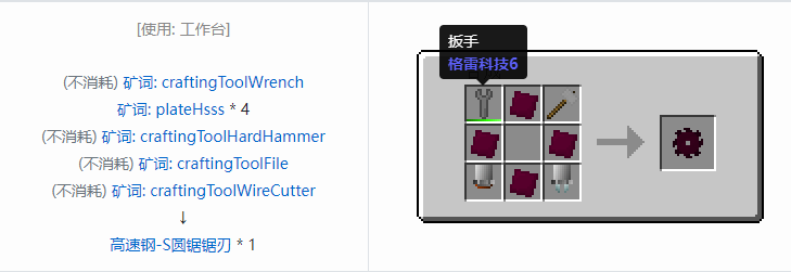 我的世界格雷科技社区版部件合成表大全
