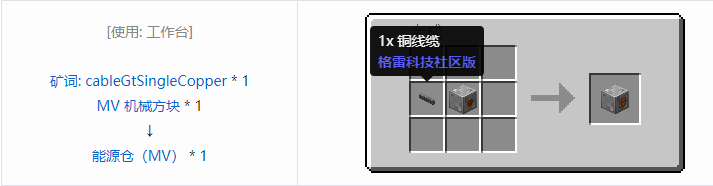 我的世界格雷科技社区版结构方块合成表大全