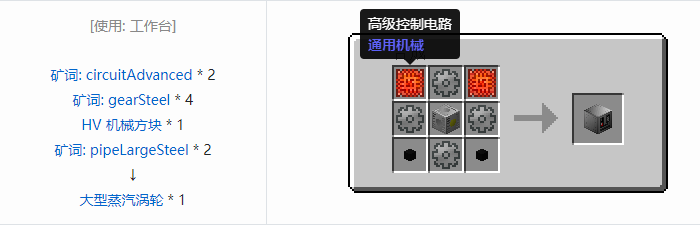 我的世界格雷科技社区版机器合成表大全