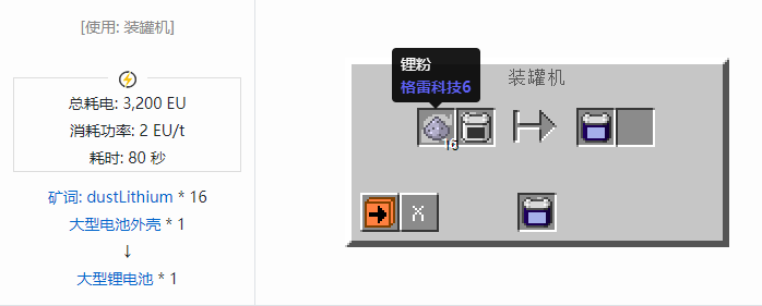 我的世界格雷科技社区版储电设备合成表大全