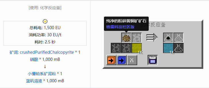 我的世界格雷科技社区版流体合成表大全