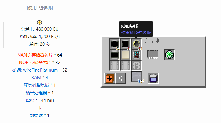 我的世界格雷科技社区版材料合成表大全