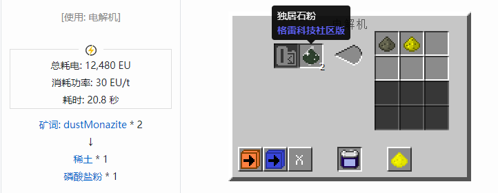 我的世界格雷科技社区版材料合成表大全