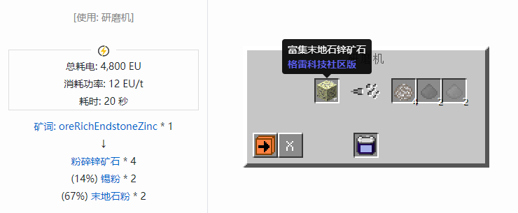我的世界格雷科技社区版材料合成表大全