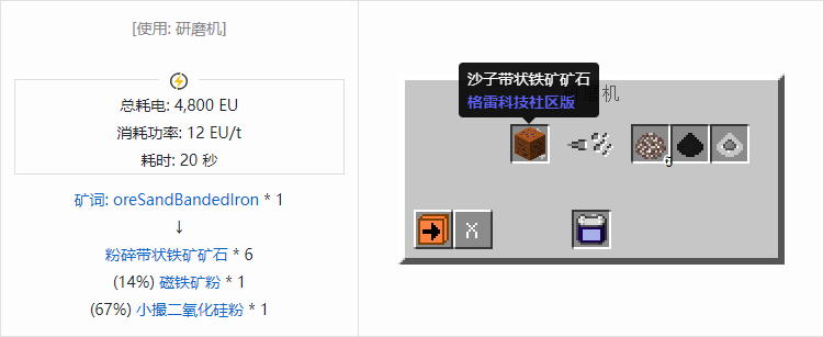 我的世界格雷科技社区版材料合成表大全
