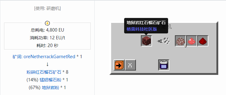 我的世界格雷科技社区版材料合成表大全