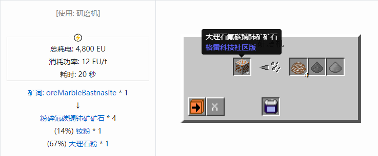 我的世界格雷科技社区版材料合成表大全