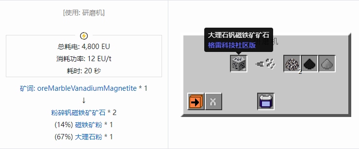 我的世界格雷科技社区版材料合成表大全