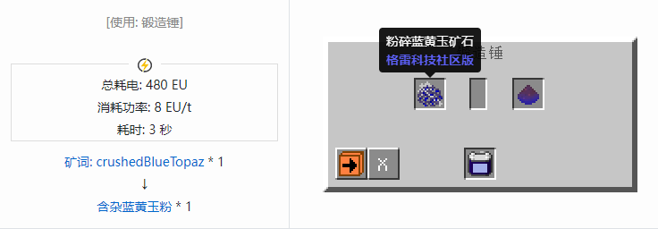 我的世界格雷科技社区版材料合成表大全