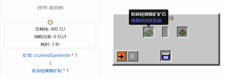 我的世界格雷科技社区版材料合成表大全