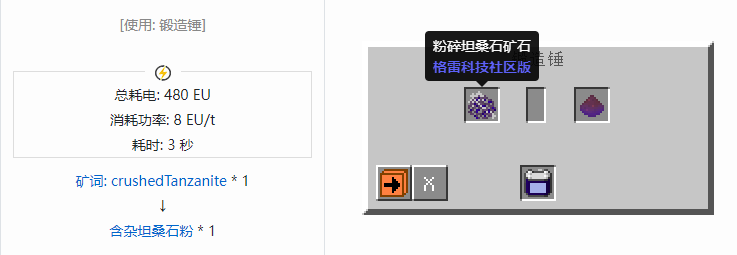 我的世界格雷科技社区版材料合成表大全