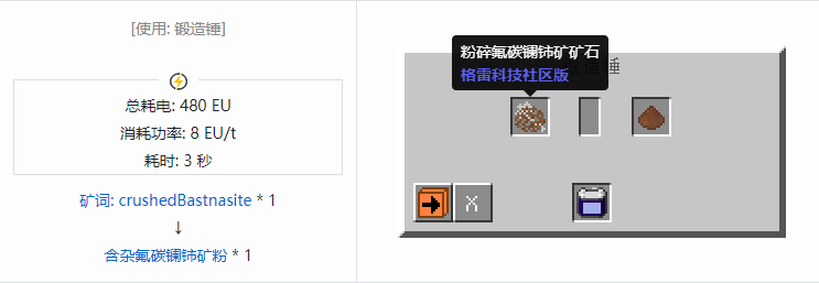 我的世界格雷科技社区版材料合成表大全