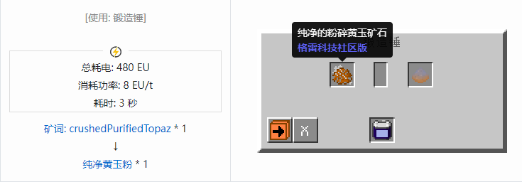 我的世界格雷科技社区版材料合成表大全