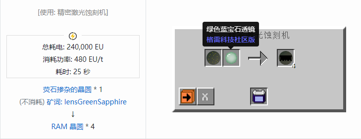 我的世界格雷科技社区版材料合成表大全