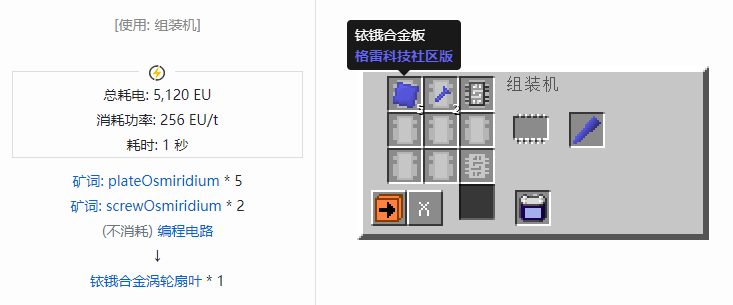 我的世界格雷科技社区版材料合成表大全