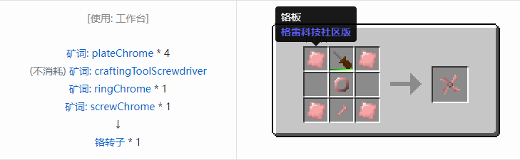 我的世界格雷科技社区版材料合成表大全