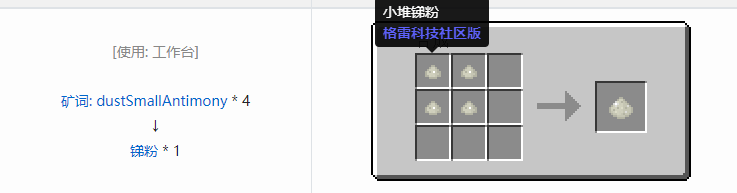 我的世界格雷科技社区版粉合成表大全