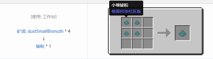 我的世界格雷科技社区版粉合成表大全
