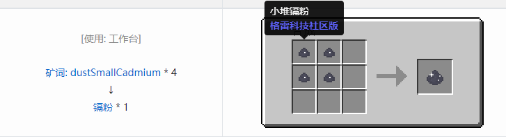 我的世界格雷科技社区版粉合成表大全