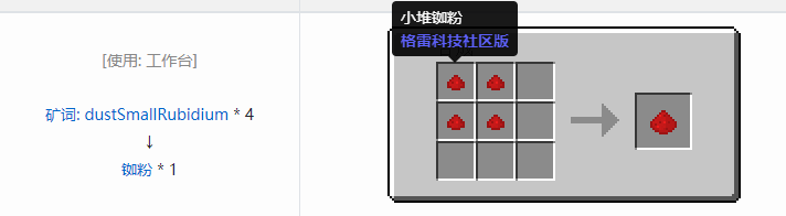 我的世界格雷科技社区版粉合成表大全