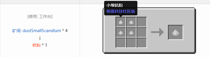 我的世界格雷科技社区版粉合成表大全