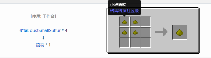我的世界格雷科技社区版粉合成表大全
