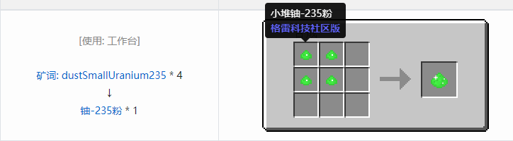我的世界格雷科技社区版粉合成表大全